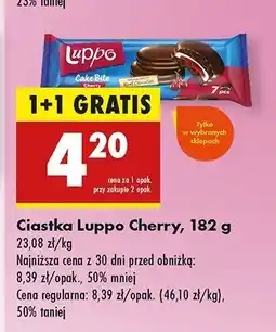 Biedronka Ciastka cherry Luppo oferta