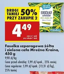 Biedronka Fasolka szparagowa żółta i zielona Mroźna kraina oferta