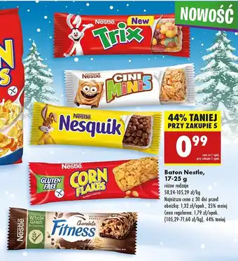 Biedronka Baton z czekoladą Nestle fitness oferta