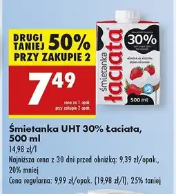 Biedronka Śmietanka 30 % Łaciata oferta