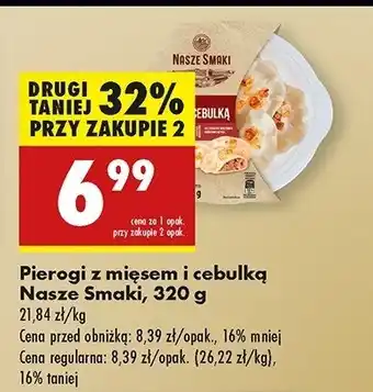 Biedronka Pierogi z mięsem i cebulką Nasze smaki oferta