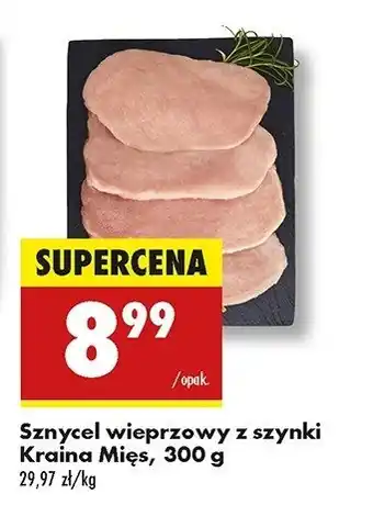 Biedronka Sznycel wieprzowy z szynki Kraina mięs oferta