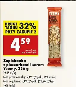 Biedronka Zapiekanka z pieczarkami i serem mozzarella Yeemy oferta