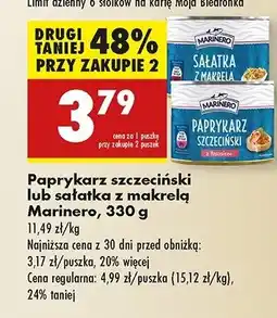 Biedronka Sałatka z makrelą pikantna Marinero oferta