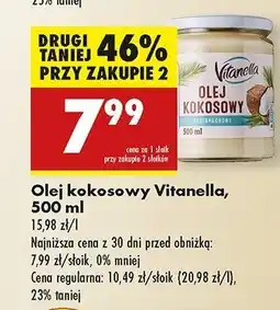 Biedronka Olej kokosowy Vitanella oferta