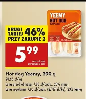 Biedronka Hot dog Yeemy oferta