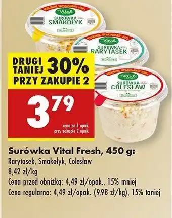 Biedronka Surówka colesław Vital fresh oferta