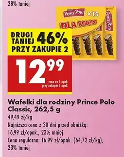 Biedronka Wafelek classic Prince polo oferta