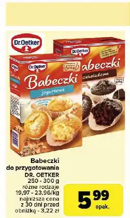 Carrefour Babeczki czekoladowe Dr. oetker mini babeczki oferta