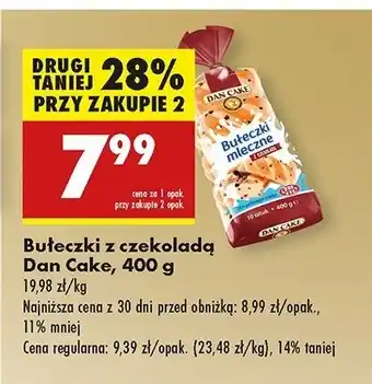 Biedronka Bułeczki z czekoladą Dan cake oferta