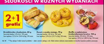 Biedronka Muffin z nadzieniem truskawkowym Łowicz oferta