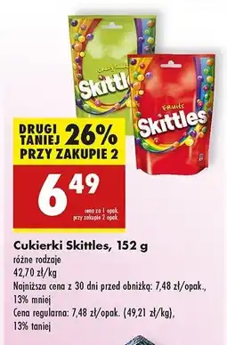 Biedronka Cukierki crazy sours Skittles oferta