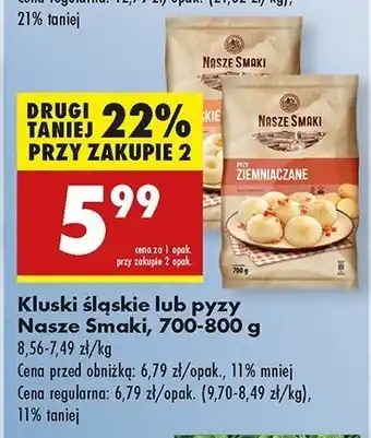 Biedronka Pyzy ziemniaczane Nasze smaki oferta