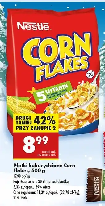 Biedronka Płatki śniadaniowe Nestle corn flakes Corn flakes (nestle) oferta