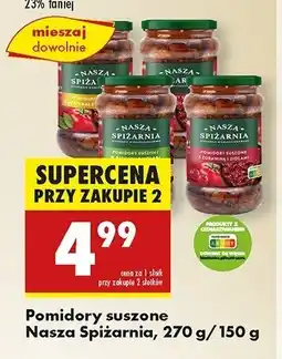 Biedronka Pomidory suszone w paskach z ziołami Nasza spiżarnia oferta