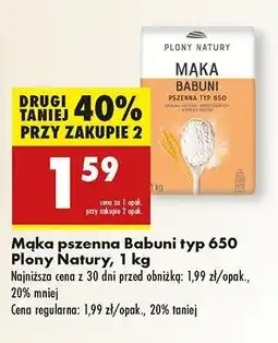 Biedronka Mąka babuni pszenna typ 650 Plony natury oferta