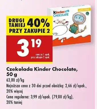 Biedronka Czekoladki imaginary friends Kinder chocolate oferta