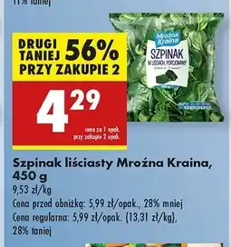 Biedronka Szpinak w liściach Mroźna kraina oferta