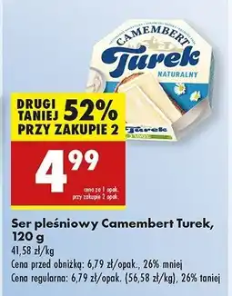 Biedronka Ser camembert naturalny Turek naturek oferta