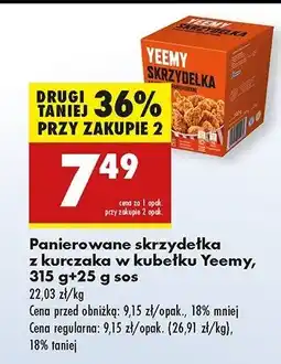 Biedronka Skrzydełka z kurczaka panierowane Yeemy oferta