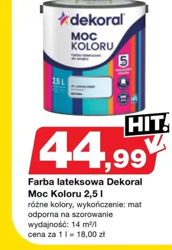 Bricomarche Farba lateksowa Dekoral oferta