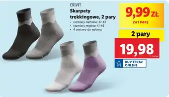 Lidl Skarpety Crivit oferta