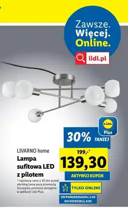 Lidl Lampa LED Livarno oferta