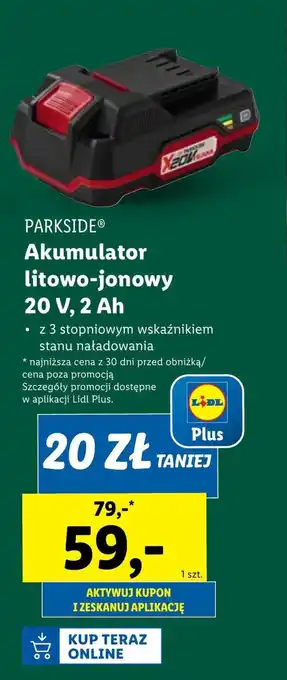 Lidl Akumulator Parkside oferta