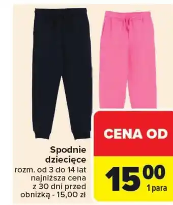 Carrefour Market Spodnie dziecięce O oferta