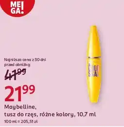 Rossmann Maybelline tusz do rzęs oferta