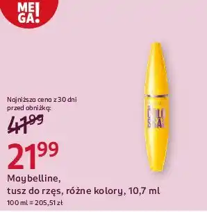 Rossmann Maybelline tusz do rzęs oferta