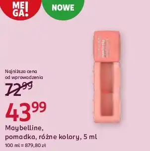 Rossmann Maybelline, pomadka różne kolory oferta