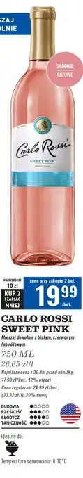 Biedronka Wino Carlo Rossi Sweet Pink oferta