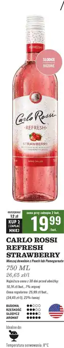 Biedronka Wino Carlo Rossi Refresh Strawberry oferta