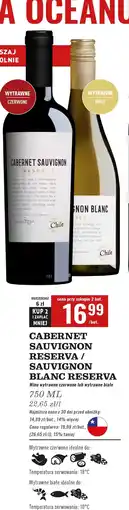 Biedronka Wino Sauvignon Blanc Reserva oferta