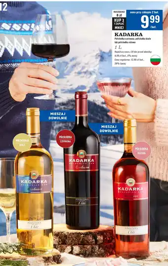 Biedronka Wino Kadarka Exclusive Semi Sweet oferta