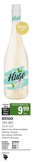 Biedronka Wino bez i mięta Hugo Frizzante oferta