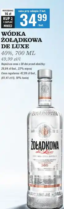 Biedronka Wódka Żołądkowa Gorzka De Luxe oferta