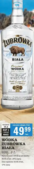 Biedronka Wódka Żubrówka Biała oferta