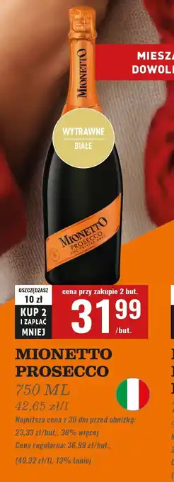 Biedronka Wino Mionetto Prosecco oferta