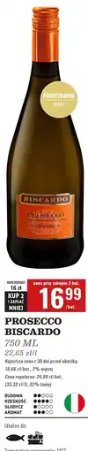 Biedronka Wino Biscardo Prosecco oferta