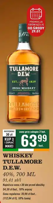 Biedronka Whisky Tullamore Dew oferta