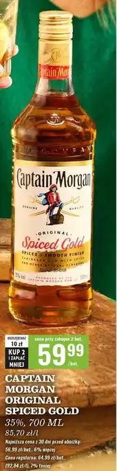 Biedronka Rum Captain Morgan Spiced Gold oferta