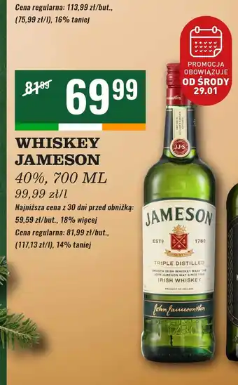 Biedronka Whiskey Jameson oferta