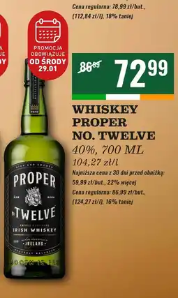 Biedronka Whiskey Proper No. Twelve oferta