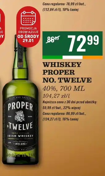 Biedronka Whiskey Proper No. Twelve oferta