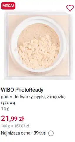 Rossmann Wibo PhotoReady puder do twarzy sypki oferta