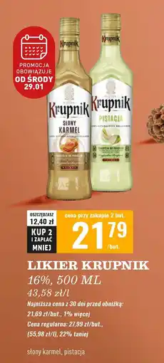 Biedronka Wódka Krupnik Pistacja oferta