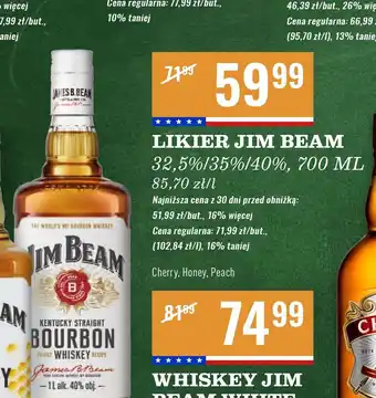 Biedronka Bourbon Jim Beam Peach oferta