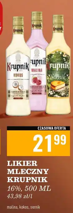 Biedronka Wódka Krupnik Sernik oferta